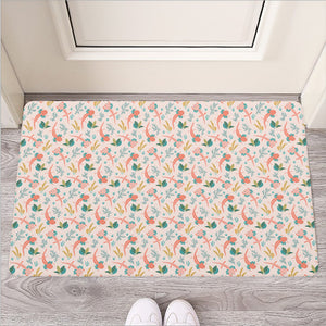 Pastel Axolotl Pattern Print Rubber Doormat