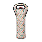 Pastel Axolotl Pattern Print Single Neoprene Wine Tote