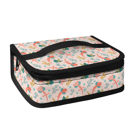 Pastel Axolotl Pattern Print Small Lunch Bag
