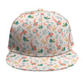 Pastel Axolotl Pattern Print Snapback Cap