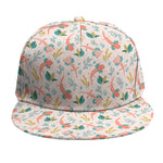 Pastel Axolotl Pattern Print Snapback Cap