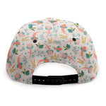 Pastel Axolotl Pattern Print Snapback Cap