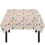 Pastel Axolotl Pattern Print Tablecloth