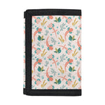 Pastel Axolotl Pattern Print Trifold Wallet