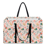 Pastel Axolotl Pattern Print Utility Tote Bag