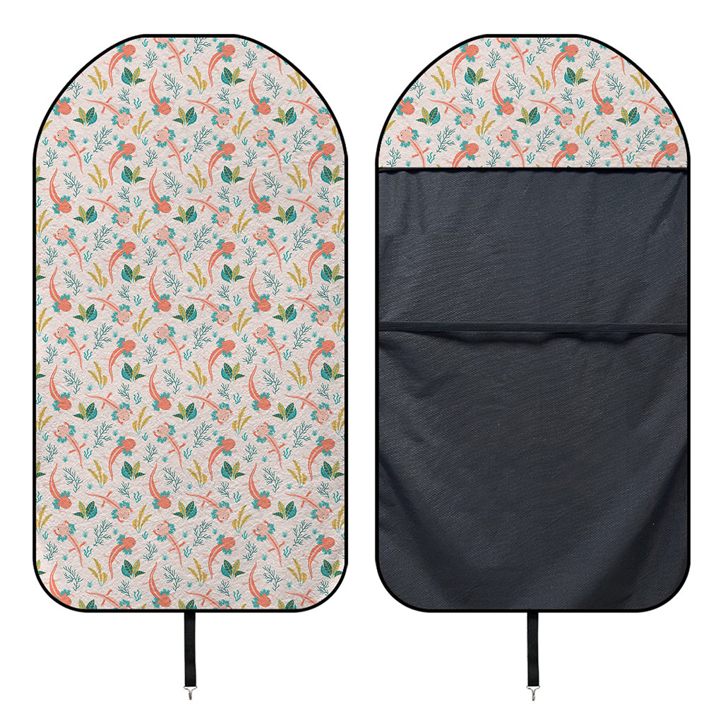 Pastel Axolotl Pattern Print Waterproof Car Seat Cover