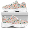 Pastel Axolotl Pattern Print White Chunky Shoes