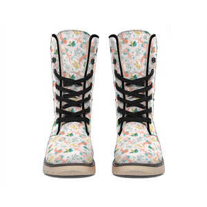 Pastel Axolotl Pattern Print Winter Boots