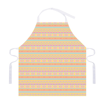 Pastel Aztec Tribal Pattern Print Adjustable Apron