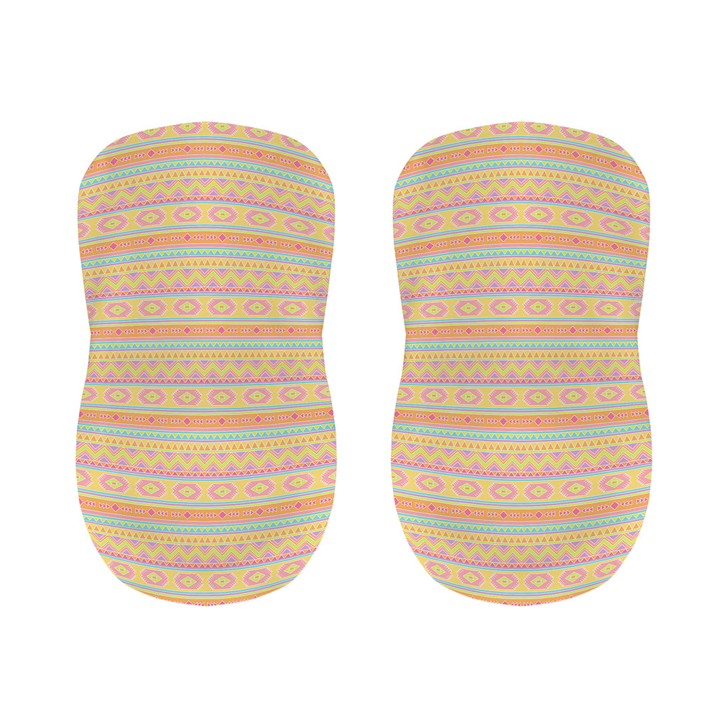 Pastel Aztec Tribal Pattern Print Bar Stool Covers