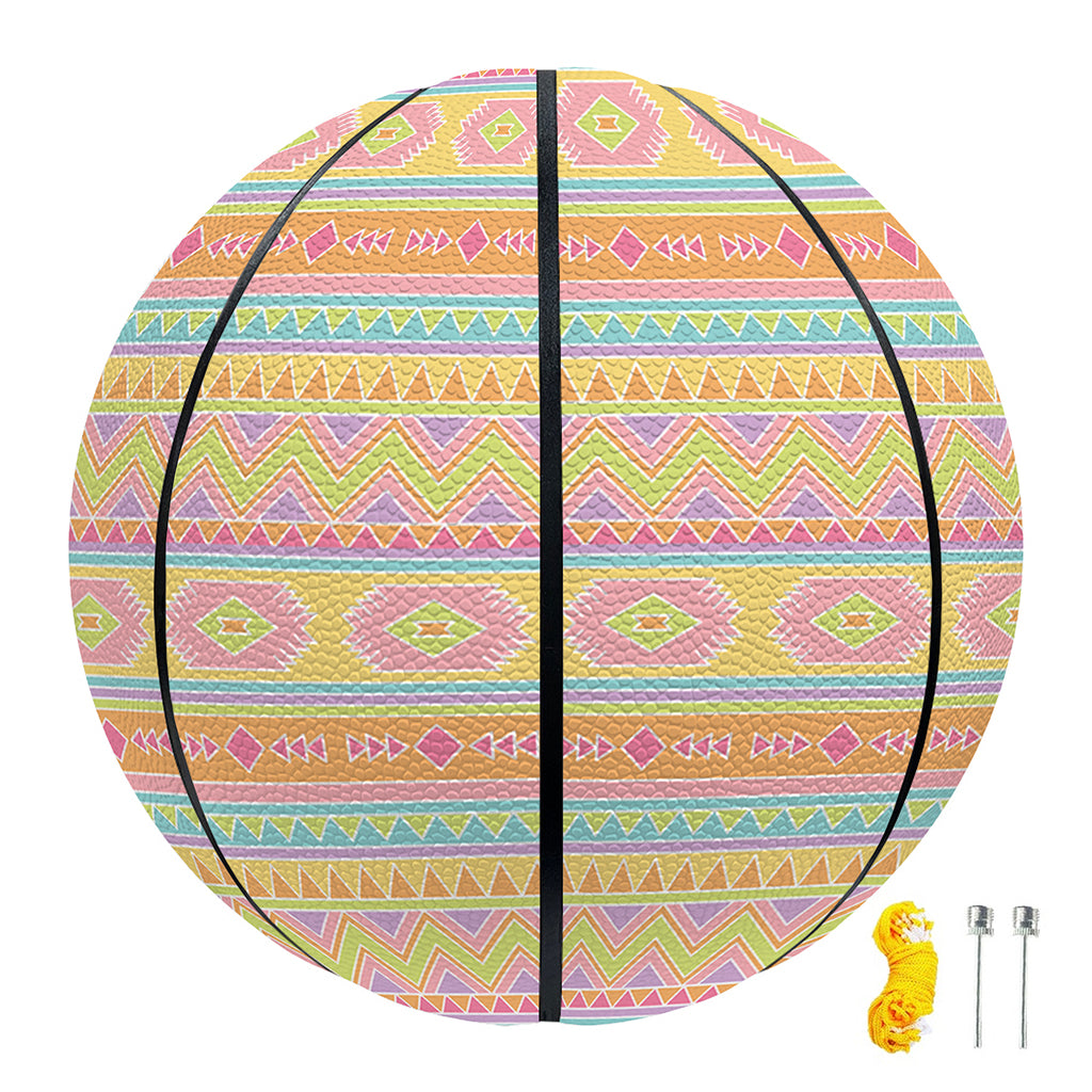Pastel Aztec Tribal Pattern Print Basketball