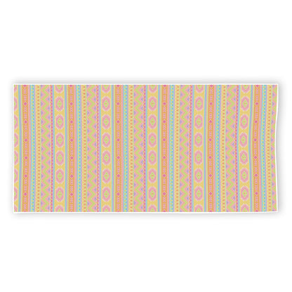 Pastel Aztec Tribal Pattern Print Beach Towel