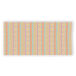 Pastel Aztec Tribal Pattern Print Beach Towel