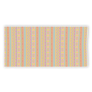 Pastel Aztec Tribal Pattern Print Beach Towel