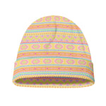 Pastel Aztec Tribal Pattern Print Beanie