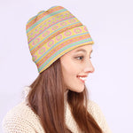 Pastel Aztec Tribal Pattern Print Beanie