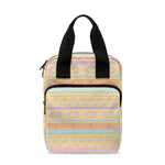 Pastel Aztec Tribal Pattern Print Bible Tote Bag