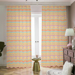 Pastel Aztec Tribal Pattern Print Blackout Pencil Pleat Curtains