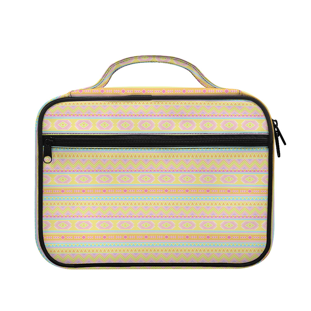 Pastel Aztec Tribal Pattern Print Briefcase Bible Bag