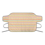 Pastel Aztec Tribal Pattern Print Car Windshield Snow Cover