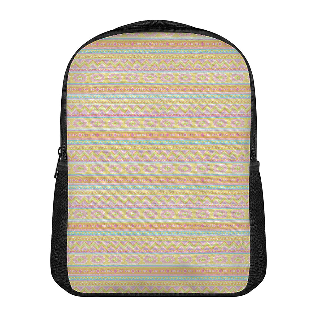 Pastel Aztec Tribal Pattern Print Casual Backpack