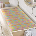 Pastel Aztec Tribal Pattern Print Changing Pad Cover