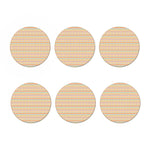 Pastel Aztec Tribal Pattern Print Coaster Set