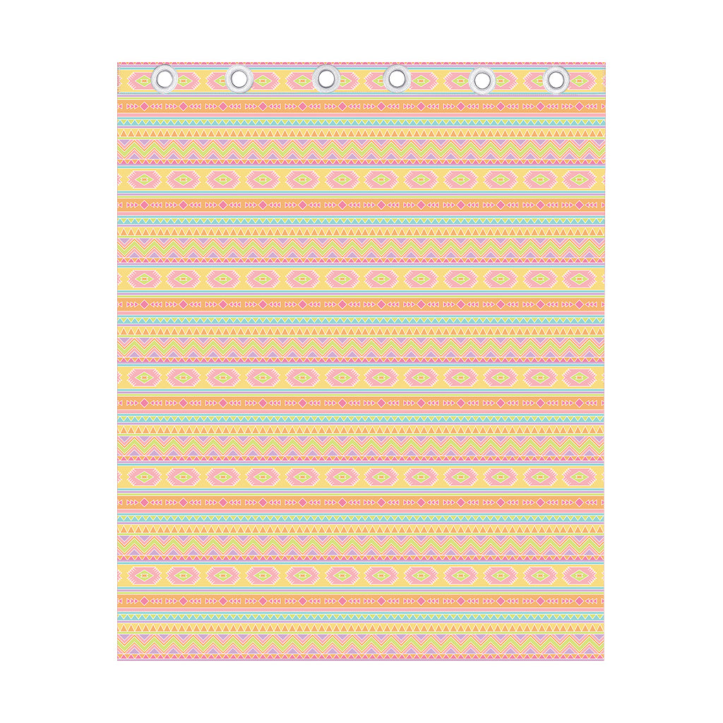 Pastel Aztec Tribal Pattern Print Curtain