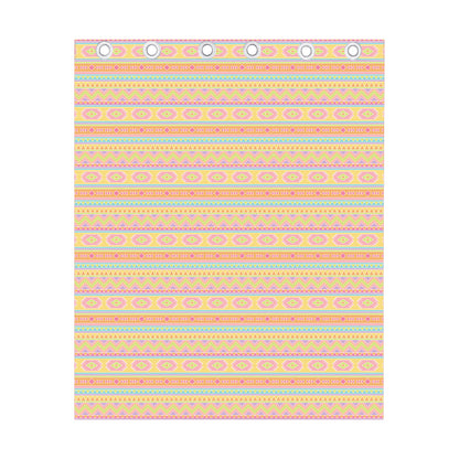 Pastel Aztec Tribal Pattern Print Curtain