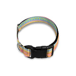 Pastel Aztec Tribal Pattern Print Dog Collar
