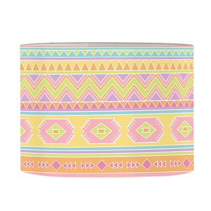 Pastel Aztec Tribal Pattern Print Drum Lamp Shade