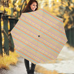 Pastel Aztec Tribal Pattern Print Foldable Umbrella