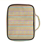 Pastel Aztec Tribal Pattern Print Front Pocket Bible Bag