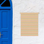 Pastel Aztec Tribal Pattern Print Garden Flag