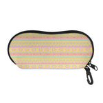Pastel Aztec Tribal Pattern Print Glasses Case