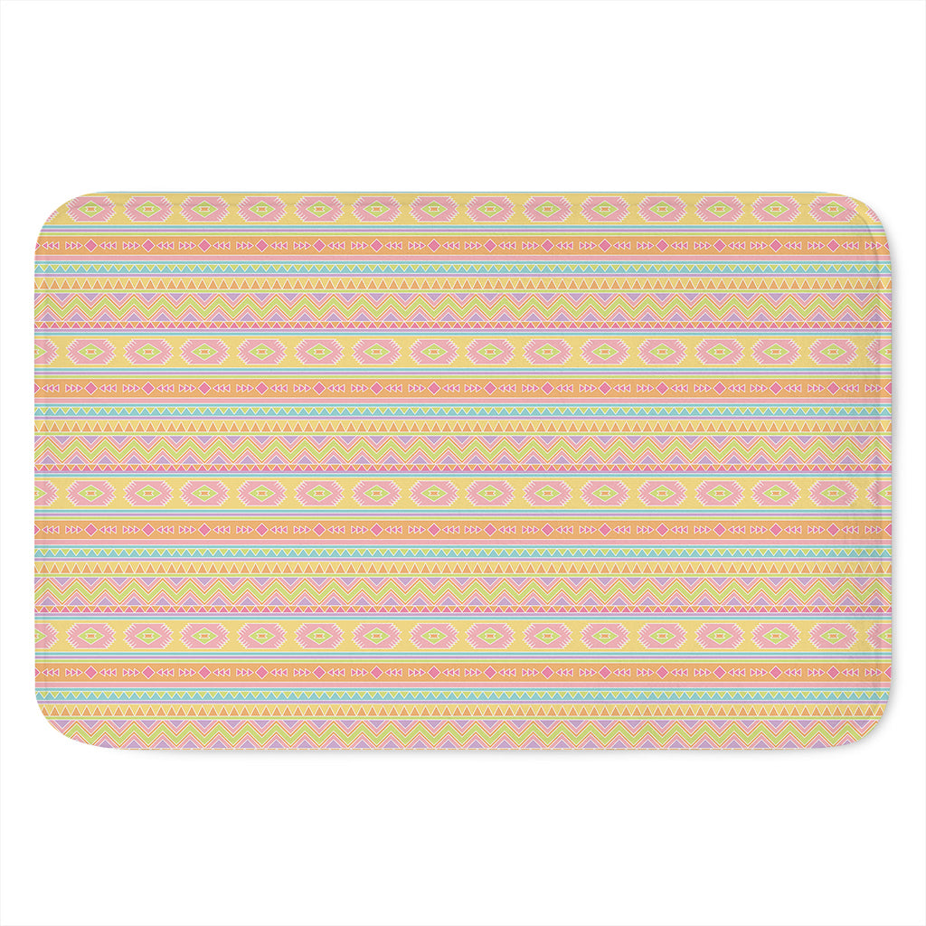 Pastel Aztec Tribal Pattern Print Indoor Door Mat