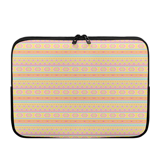 Pastel Aztec Tribal Pattern Print Laptop Sleeve