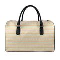 Pastel Aztec Tribal Pattern Print Leather Duffel Bag