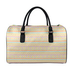 Pastel Aztec Tribal Pattern Print Leather Duffle Bag