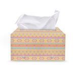 Pastel Aztec Tribal Pattern Print Leather Tissue Box Cover