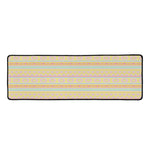 Pastel Aztec Tribal Pattern Print Long Kitchen Mat