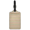 Pastel Aztec Tribal Pattern Print Luggage Tag