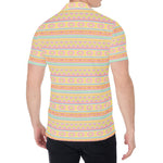 Pastel Aztec Tribal Pattern Print Men's Shirt