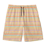 Pastel Aztec Tribal Pattern Print Men's Swim Trunks