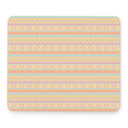 Pastel Aztec Tribal Pattern Print Mouse Pad
