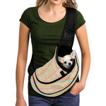 Pastel Aztec Tribal Pattern Print Pet Sling Carrier
