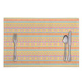 Pastel Aztec Tribal Pattern Print Placemat