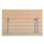 Pastel Aztec Tribal Pattern Print Placemat