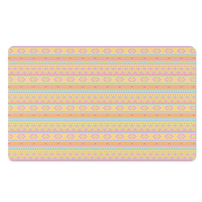 Pastel Aztec Tribal Pattern Print Polyester Doormat