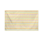 Pastel Aztec Tribal Pattern Print Polyester Flag